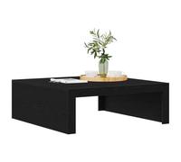 vidaXL Table Basse Chêne Noir 100 x 100 x 35 cm Bois d'ingénierie | Faite pour durer, tu pourras l'utiliser longtemps, Un style tendance qui donne du peps à ton salon,