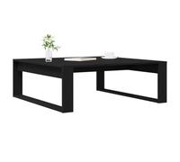 vidaXL Table basse Chêne noir 100 x 100 cm – Design contemporain, montage facile