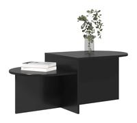 vidaXL Table Basse Chêne Noir 100 x 50 x 40 cm Bois d'ingénierie, Table Basse élégante, Design épuré, déco Moderne pour Salon, pièce maîtresse Fonctionnelle pour Tous Les espaces