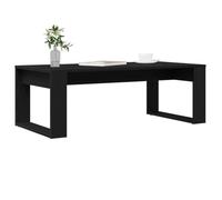 vidaXL Table basse noire en chêne – Bois d'ingénierie 102x50x35 cm