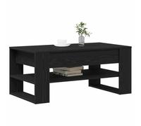 vidaXL Table basse noire en chêne 102×55×45 cm Bois d'ingénierie