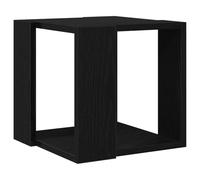 vidaXL Table Basse Chêne Noir 32 x 32 x 30 cm Bois d'ingénierie, Table Basse Moderne pour Salon, en Bois, élégante et Fonctionnelle pour Un décor Cool