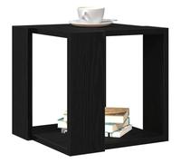 vidaXL Table Basse Chêne Noir 32 x 32 x 30 cm Bois d'ingénierie | Un style simple et minimal qui se marie super bien avec des espaces modernes, Un coup d'éponge avec un chiffon sec suffit,