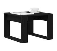 vidaXL Table Basse Chêne Noir 50 x 50 x 35 cm Bois d'ingénierie | Un style moderne avec des lignes claires et une construction solide, Fabriqué en chêne massif pour une qualité qui dure,