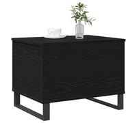 vidaXL Table Basse Chêne Noir 60 x 44,5 x 45 cm, Table Basse Moderne, chêne Noir, Bois reconstitué, Meuble Durable pour Le Salon, pièce maîtresse du Coin détente