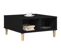 vidaXL Table basse carrée 60 x 60 x 30 cm chêne noir bois d'ingénierie