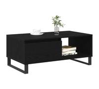 vidaXL Table basse Bois d'ingénierie 90 x 50 x 36,5 cm Noir