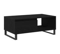vidaXL Table Basse Chêne Noir 90 x 50 x 36,5 cm Bois d'ingénierie, Tables de Salon, Table Basse Moderne, pièce maîtresse stylée, déco Chic, Meuble Pratique à Surface Lisse