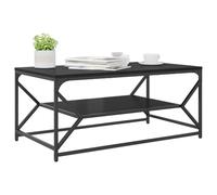 vidaXL Table Basse Chêne Noir 90 x 50 x 40 cm, Table de café Moderne rectangulaire, Meuble en Bois résistant, Accent Pratique pour Le Salon
