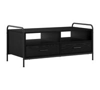 vidaXL Table Basse Chêne Noir 99,5 x 49 x 46 cm Bois d'ingénierie