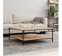 vidaXL Table basse chêne sonoma 100x100x40 cm bois d'ingénierie 832844