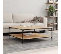 Vidaxl Table Basse Chêne Sonoma 100x100x40 Cm Bois D'ingénierie Marron