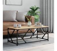vidaXL Table basse Chêne sonoma 100x50x40 cm Bois d'ingénierie 834126 Marron G