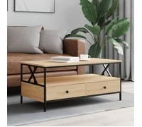 vidaXL Table basse chêne sonoma 100x51x45 cm bois d'ingénierie 835300