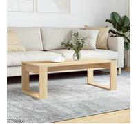 vidaXL Table basse chêne sonoma 102x50x35 cm bois d'ingénierie 823361