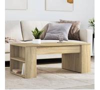vidaXL Table basse chêne sonoma 102x55x42 cm bois d'ingénierie, table d'appoint, table de salon, table latérale, bout de 831855