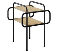 vidaXL Table Basse Chêne Sonoma 40 x 40 x 51 cm Bois d'ingénierie, Table Basse stylée, rectangulaire, Design Moderne, Facile à Nettoyer, 2 Niveaux, Bois Composite, Meuble Pratique