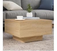 vidaXL Table basse Chêne Sonoma en bois d'ingénierie 55x55x31 cm 836569
