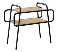 vidaXL Table Basse Chêne Sonoma 60 x 30 x 51 cm Bois d'ingénierie, Table Basse stylée, rectangulaire, Design Moderne, Facile à Nettoyer, 2 Niveaux, Bois Composite, Meuble Pratique