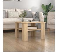 vidaXL Table basse Chêne sonoma 60 x 60 x 42 cm Aggloméré