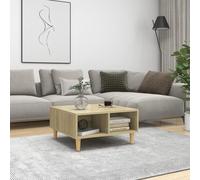 vidaXL Table Basse, Table d'Appoint, Bout de Canapé, Meuble de Rangement Salle de Séjour, Scandinave, Chêne Sonoma Bois d'Ingénierie
