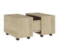 vidaXL Table basse chêne sonoma 60x60x38 cm bois d'ingénierie