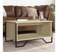 Vidaxl Table Basse Chêne Sonoma 75x51x40 Cm Bois D'ingénierie Marron