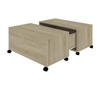 Vidaxl Table Basse Chêne Sonoma 75x75x38 Cm Aggloméré