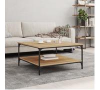 Vidaxl Table Basse Chêne Sonoma 80x80x40 Cm Bois D'ingénierie Marron