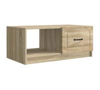 vidaXL Table Basse Chêne Sonoma 90 x 50 x 37 cm Bois d'ingénierie, Table Basse Rétro, Design Vintage, Rectangulaire, Salle de Séjour, Rangement, Utilité Multi-Usage, Accent Fonctionnel