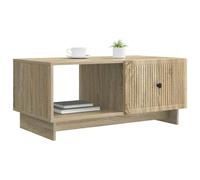 vidaXL Table Basse Chêne Sonoma 90 x 50 x 40 cm Bois d'ingénierie, Table Basse Vintage, Rectangulaire en Bois avec Rangement, Accent de Salon, Entretien Simple Intérieur