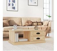 vidaXL Table basse Chêne sonoma 90x50x35 cm Bois d'ingénierie Marron