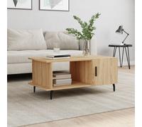 vidaXL Table basse chêne sonoma 90x50x40 cm bois d'ingénierie Marron