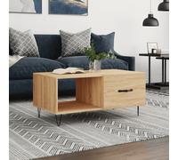 Vidaxl Table Basse Chêne Sonoma 90x50x40 Cm Bois D'ingénierie Marron