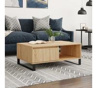vidaXL Table basse chêne sonoma 90x60x35 cm bois d'ingénierie 827071