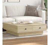 vidaXL Table basse Chêne Sonoma – 90x90x28 cm – Aggloméré