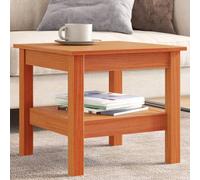 Vidaxl Table Basse Cire Marron 45x45x40 Cm Bois Massif De Pin Marron