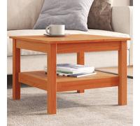 Vidaxl Table Basse Cire Marron 55x55x40 Cm Bois Massif De Pin Marron