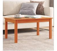 vidaXL Table basse cire marron 80x50x40 cm bois massif de pin 847176