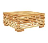 Table Basse de Jardin Table d'Appoint Table Basse de Terrasse Meuble de Patio Extérieur 69,5x69,5x31 cm Bois Massif de Teck