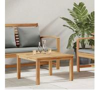 VIDAXL Table basse de jardin en teck massif 60 x 60 x 36 cm - Carrée Marron