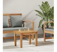 VidaXL Table basse de jardin en teck massif - Marron, 50 x 35 x 36 cm