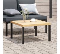 Vidaxl Table Basse De Jardin Noir 65x65x40 Cm Aluminium