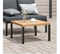 vidaXL Table basse de jardin 4008573 aluminium noir 65x65x40 cm