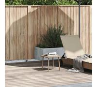 VidaXL Table basse de jardin rectangulaire gris clair résine tressée vidaXL