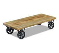 vidaXL Table basse en bois de manguier 120 x 60 x 30 cm