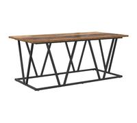 vidaXL Table basse en vieux bois 100 x 50 x 40 cm contreplaqué et métal