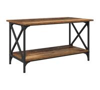 vidaXL Table Basse en Bois Vieilli avec étagère Ouverte, 80 x 45 x 45,5 cm. Fabriquée en Bois aggloméré et en Fer. Ce Meuble est Super élégant et s'intègre Parfaitement dans n'importe Quel Salon. Son