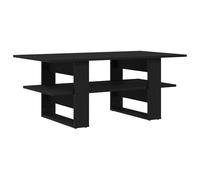 Table Basse Vidaxl En Chêne Noir 102x55x42 Cm En Bois D'ingénierie Noir