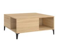 vidaXL Table basse en chêne Sonoma 80x80x36,5 cm Matériau dérivé du bois